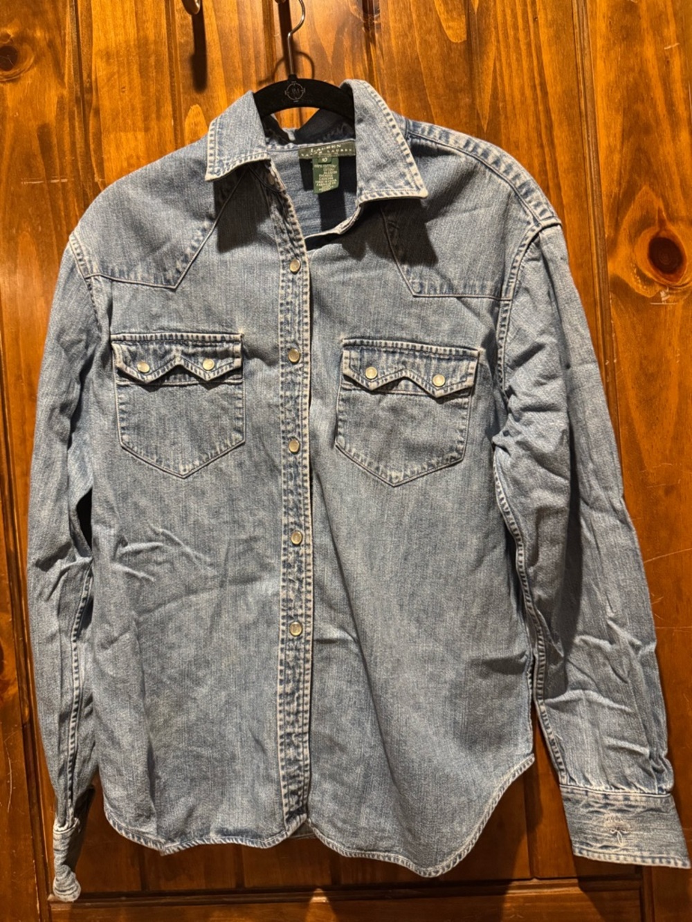 Vintage Ralph Lauren Light Blue Denim Shirt